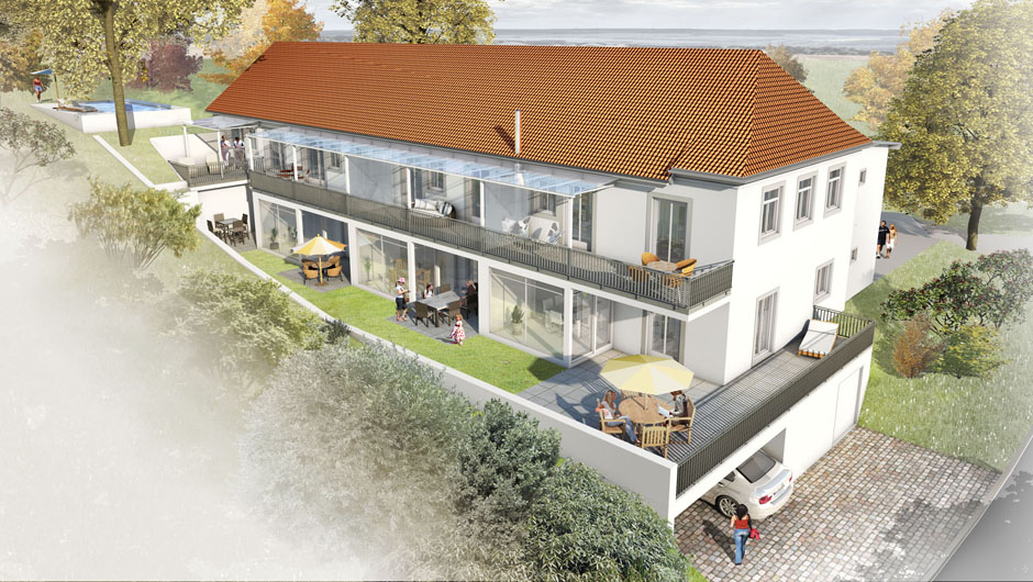 Visualisierung Modelldigital, Lübeck: Neubau Mehrfamilienhaus in Gerzen, Bayern, -  